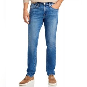 Frame L'Homme Slim Straight Medium Wash Stretch Jean Sz 36